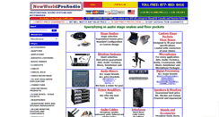 Desktop Screenshot of newworldproaudio.com