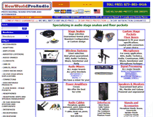 Tablet Screenshot of newworldproaudio.com